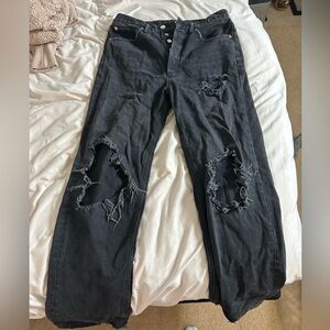 BDG relaxed straight black jeans